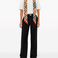 Burberry Check Silk Scarf - Beige