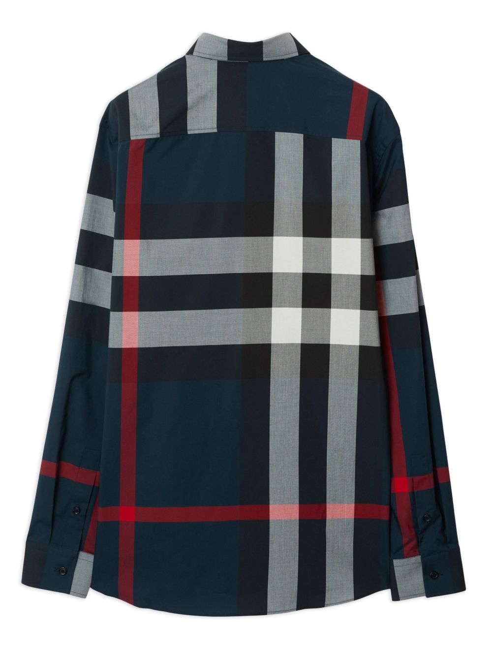 Burberry Check Cotton Shirt - Blue