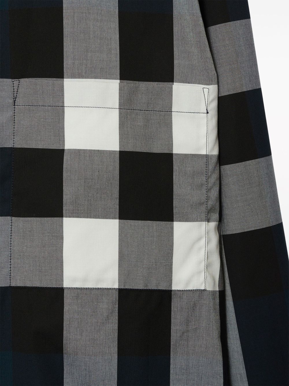 Burberry Check Cotton Shirt - Blue