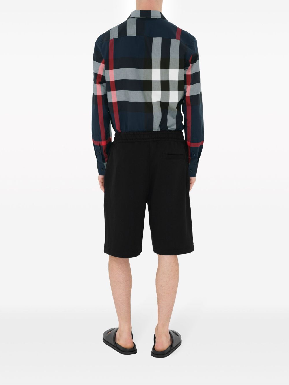 Burberry Check Cotton Shirt - Blue