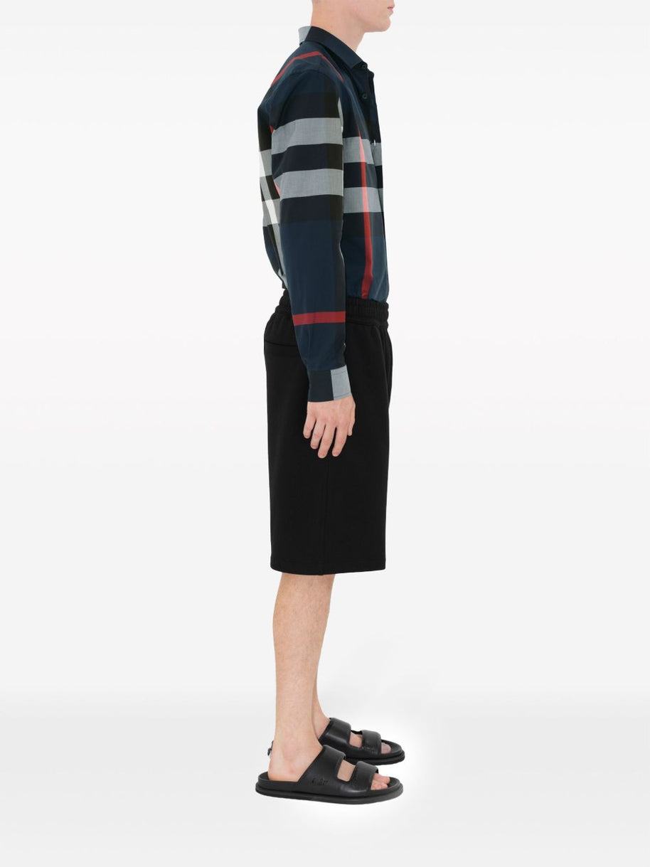 Burberry Check Cotton Shirt - Blue