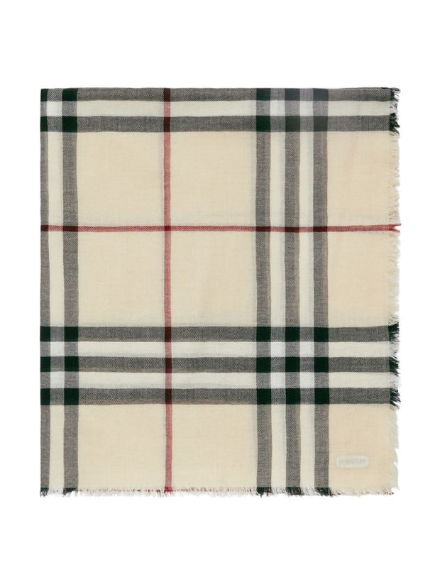 Burberry Giant Check Wool Scarf