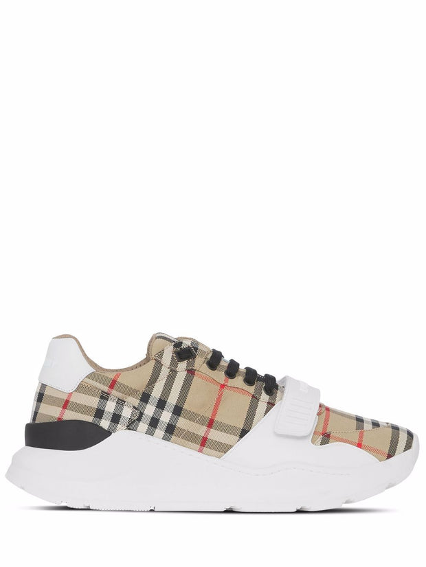 Burberry Regis Cotton Sneakers - Beige