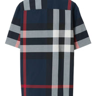 Burberry Check Cotton Shirt - Blue