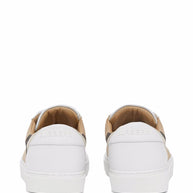 Burberry Check Leather Sneakers - White