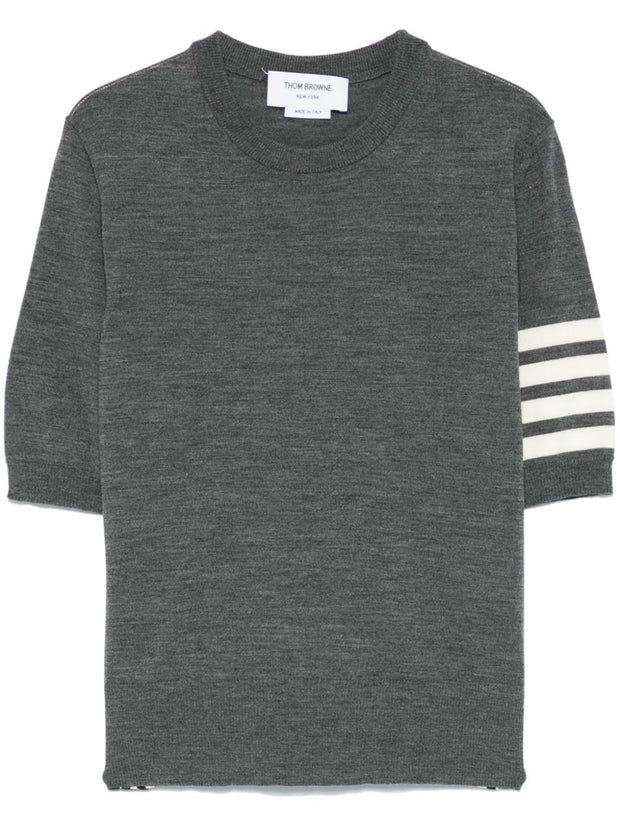 Thom Browne 4Bar Wool Top - Grey