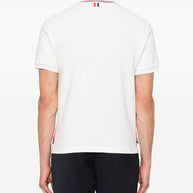 Thom Browne Rwb Cotton Polo Shirt - White