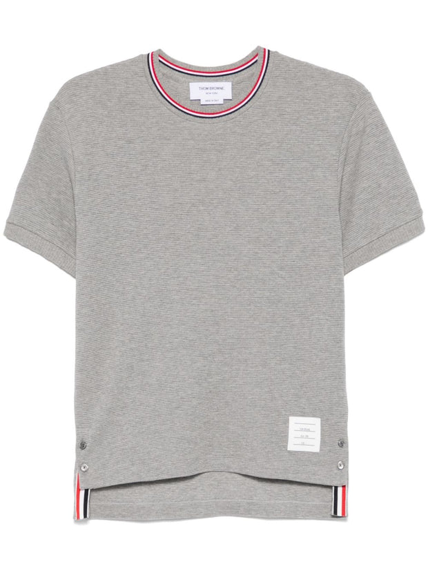 Thom Browne Rwb Cotton T-shirt - Light Grey