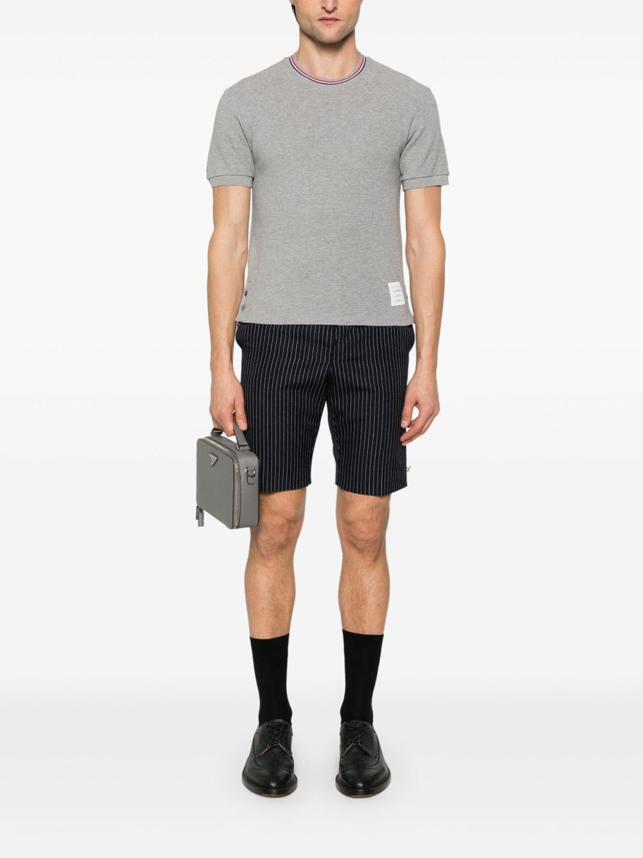 Thom Browne Rwb Cotton T-shirt - Light Grey