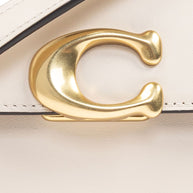 Coach Zoe Leather Shoulder Bag - White
