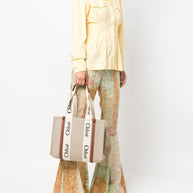 Chloé Woody Canvas Medium Tote Bag