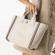 Chloé Carry Small Canvas Tote Bag