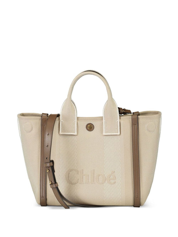 Chloé Carry Small Canvas Tote Bag