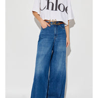 Chloé Logo Cotton Cropped T-shirt - White