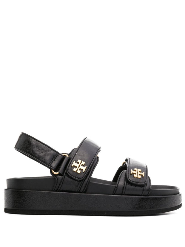 Tory Burch Kira Leather Slingback Sandals - Black