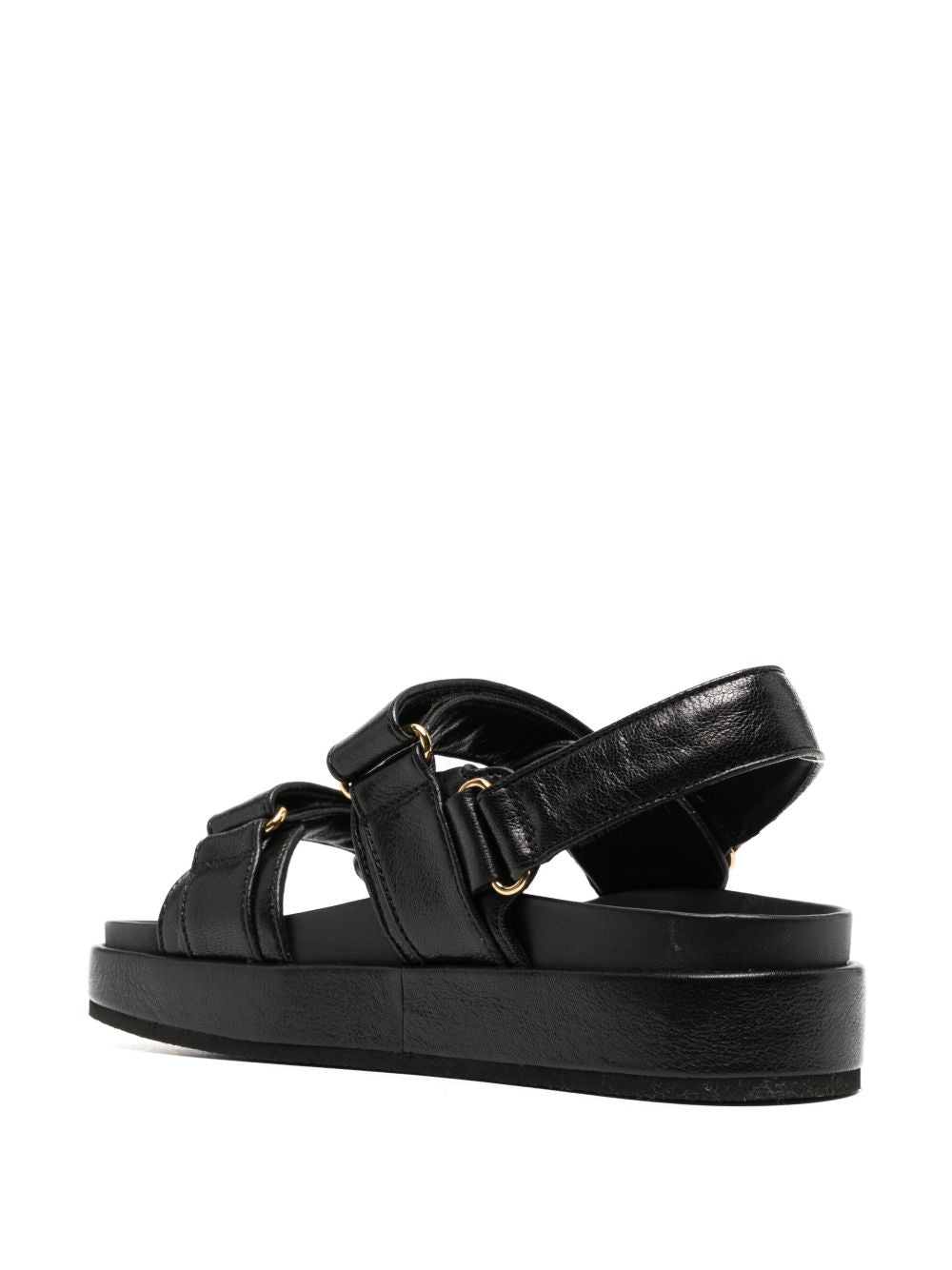Tory Burch Kira Leather Slingback Sandals - Black