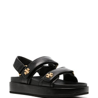 Tory Burch Kira Leather Slingback Sandals - Black