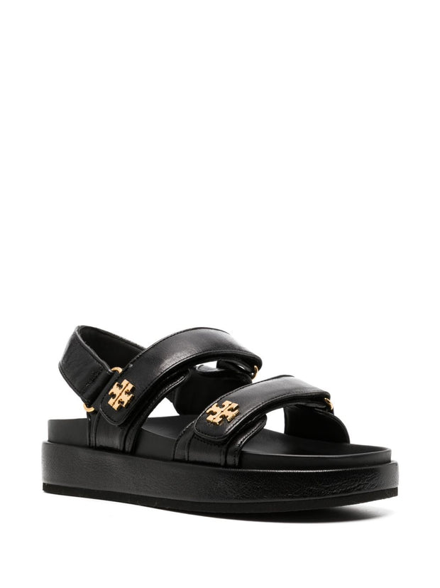 Tory Burch Kira Leather Slingback Sandals - Black