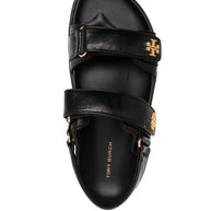 Tory Burch Kira Leather Slingback Sandals - Black