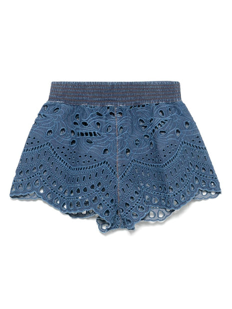 Ermanno Scervino Lace Shorts - Blue