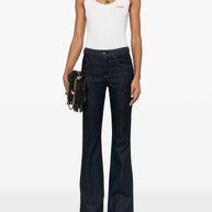 Chloé Chloè Logo Cotton Tank Top White
