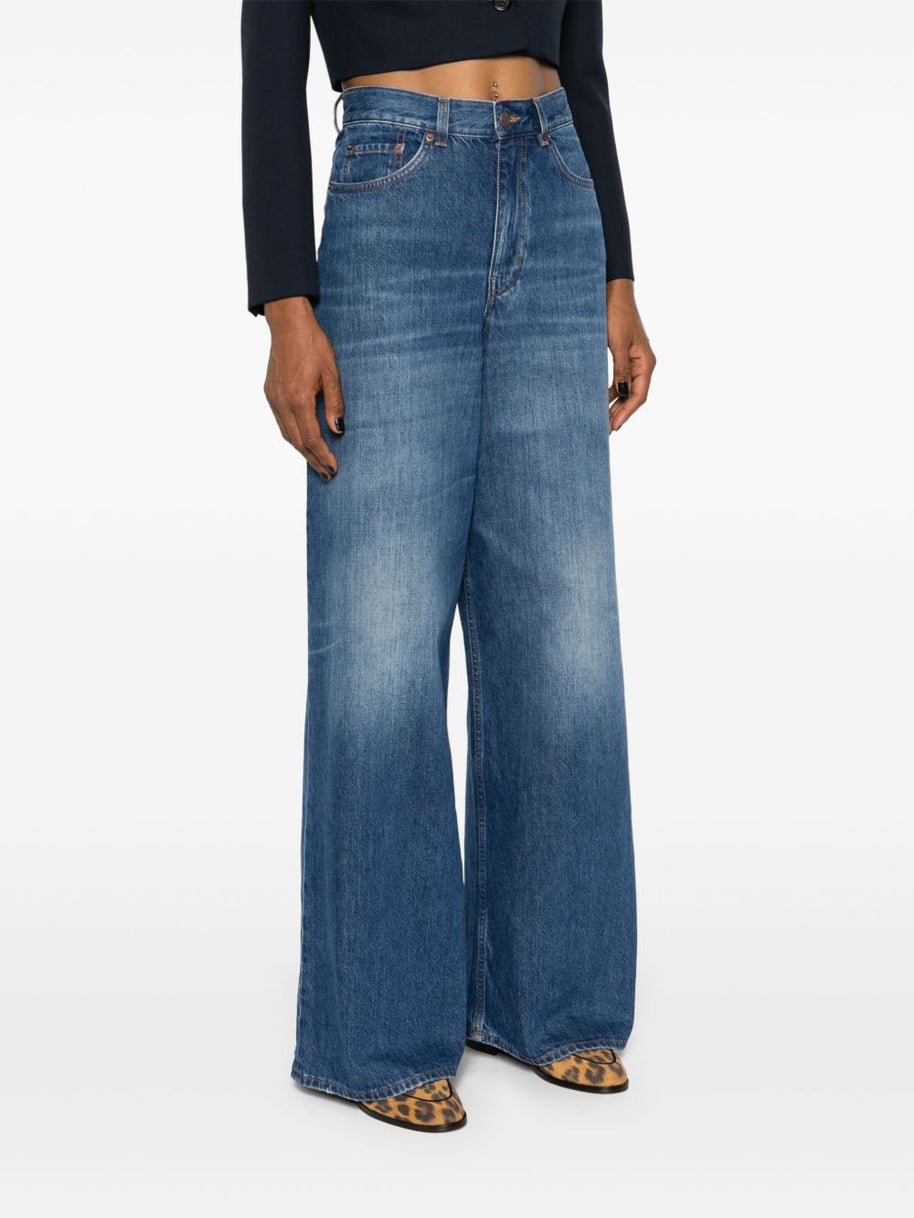 Chloé Wide-leg Jeans In Denim