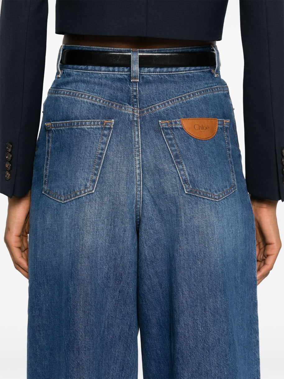 Chloé Wide-leg Jeans In Denim