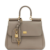 Dolce & Gabbana Sicily Soft Leather Handbag - Powder