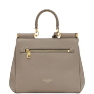 Dolce & Gabbana Sicily Soft Leather Handbag - Powder
