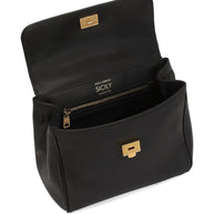 Dolce & Gabbana Sicily Soft Leather Handbag - Black