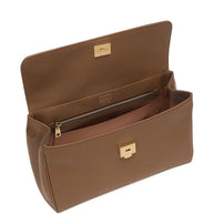 Dolce & Gabbana Sicily Soft Leather Handbag - Brown