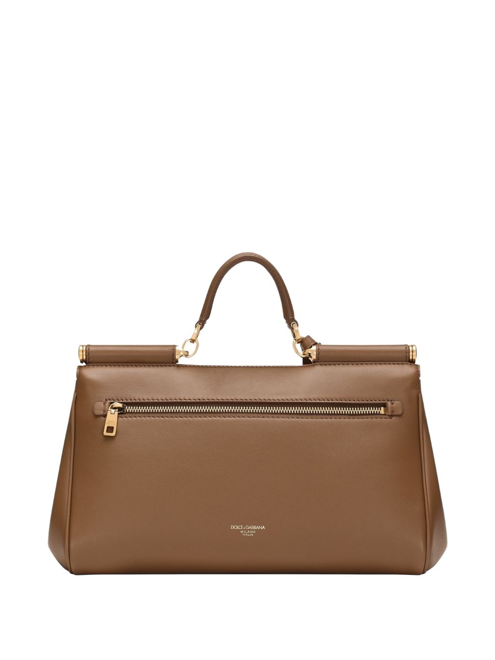 Dolce & Gabbana Sicily Soft Leather Handbag - Brown