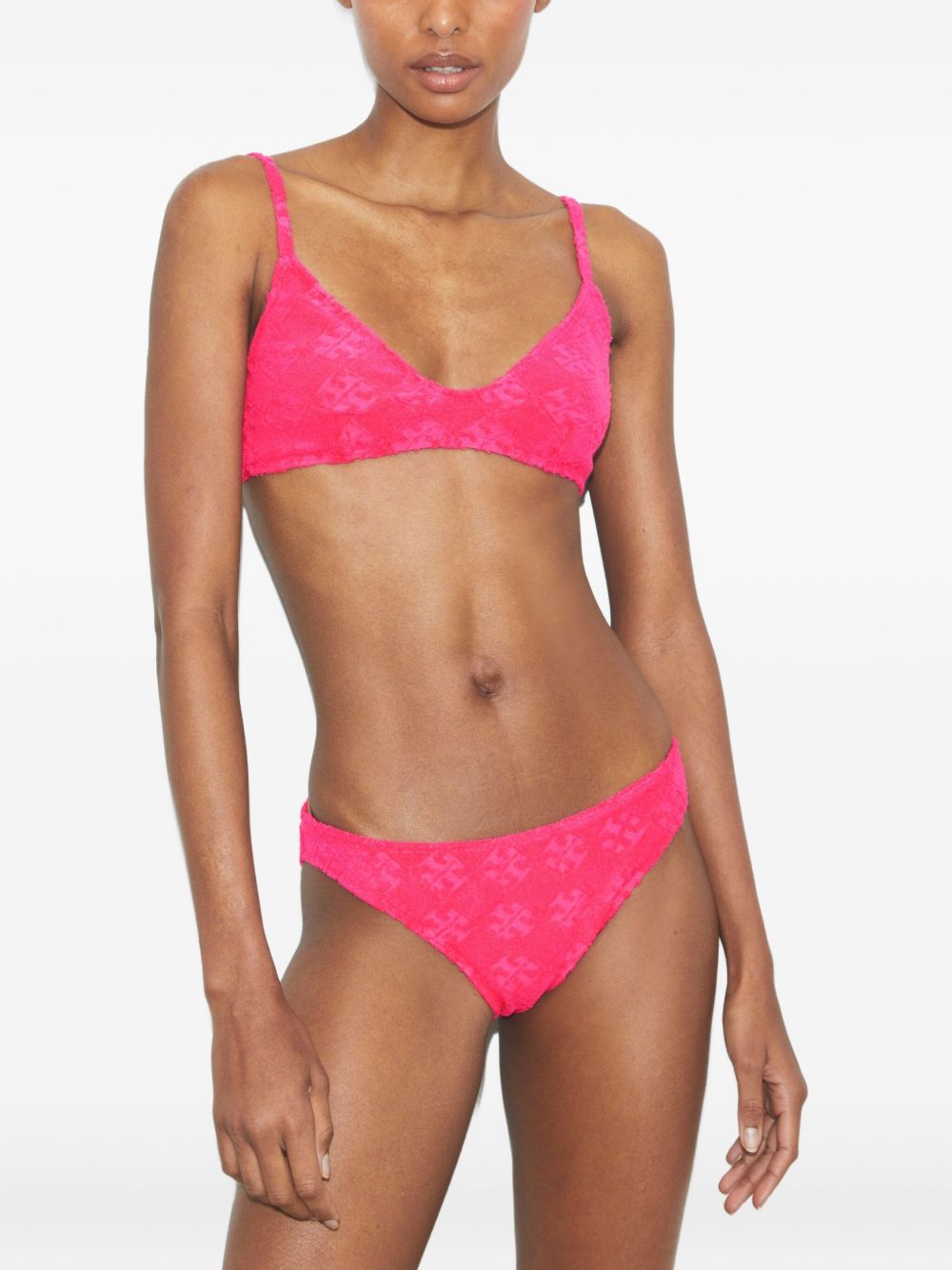 ビキニ Tory Burch FW25 TERRY BIKINI TOP (167700 654) Terry Logo Bikini Top: Women's Designer Two Pieces | Tory Burch