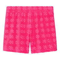 Tory Burch Logo Cotton Shorts - Fuchsia