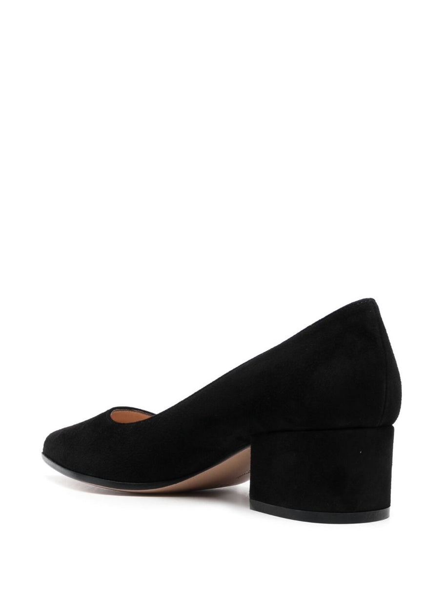 Gianvito Rossi Piper Suede Leather Pumps - Black