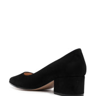 Gianvito Rossi Piper Suede Leather Pumps - Black