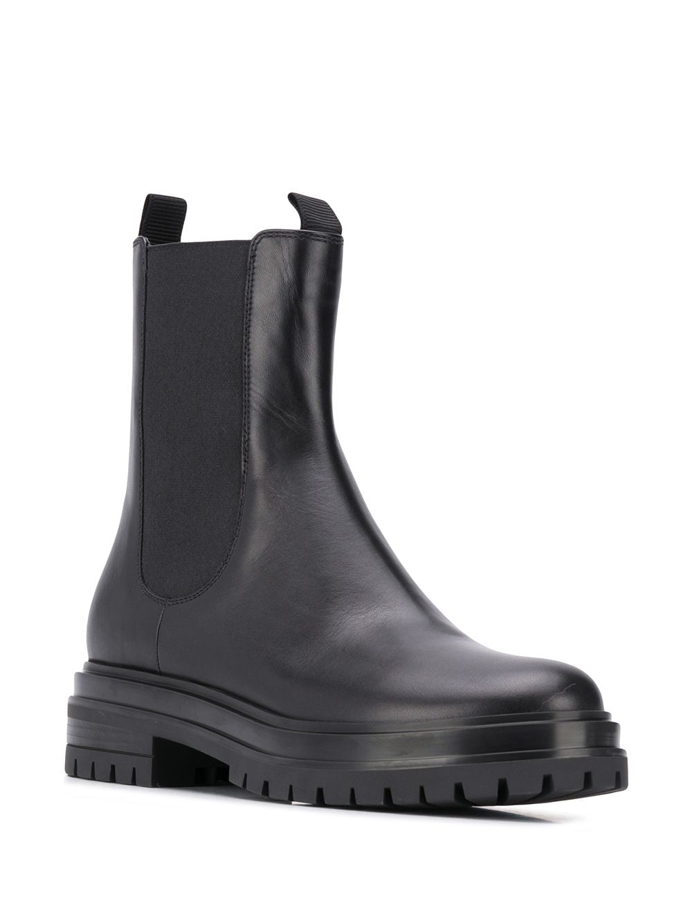 Gianvito Rossi Chester Leather Boots - Black