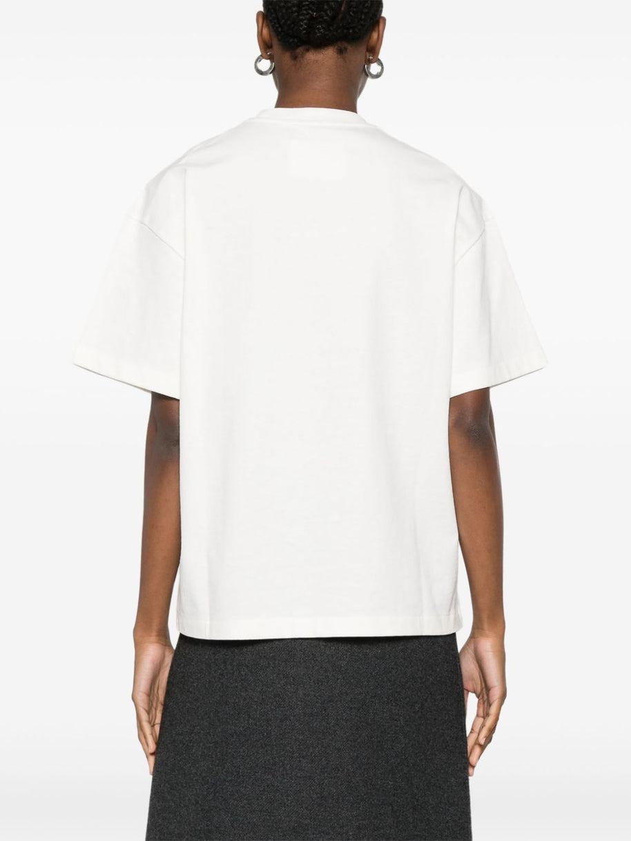Jil Sander Logo Cotton T-shirt - White