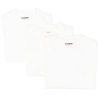 JIL SANDER PLUS 3-pack Logo Cotton T-shirt - White
