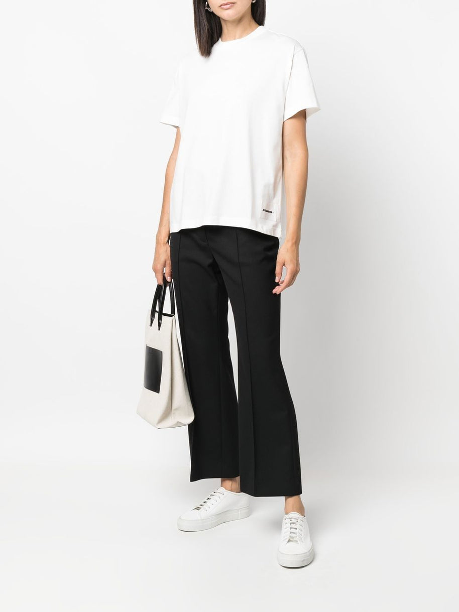 JIL SANDER PLUS 3-pack Logo Cotton T-shirt - White