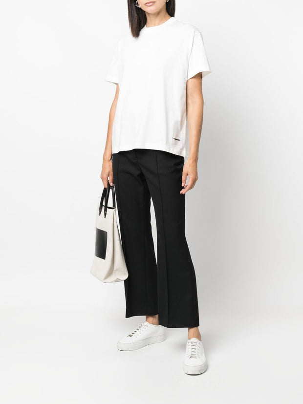 JIL SANDER PLUS 3-pack Logo Cotton T-shirt - White