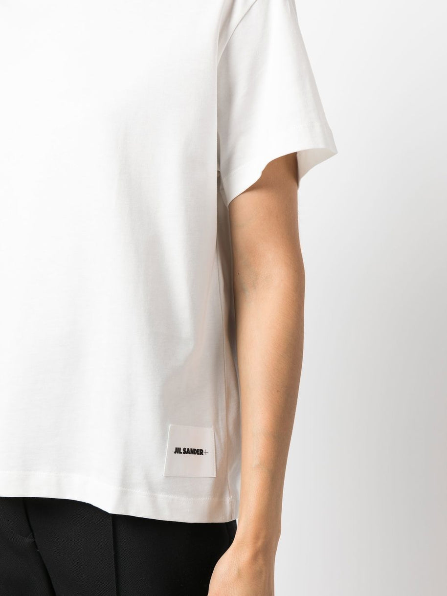 JIL SANDER PLUS 3-pack Logo Cotton T-shirt - White