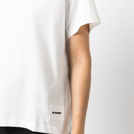 JIL SANDER PLUS 3-pack Logo Cotton T-shirt - White
