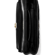 Tory Burch Kira Diamond Mini Leather Shoulder Bag - Black