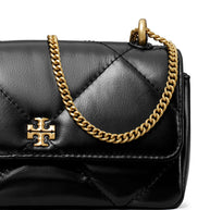 Tory Burch Kira Diamond Mini Leather Shoulder Bag - Black