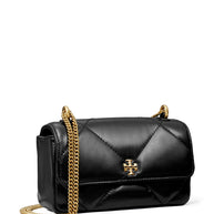 Tory Burch Kira Diamond Mini Leather Shoulder Bag - Black