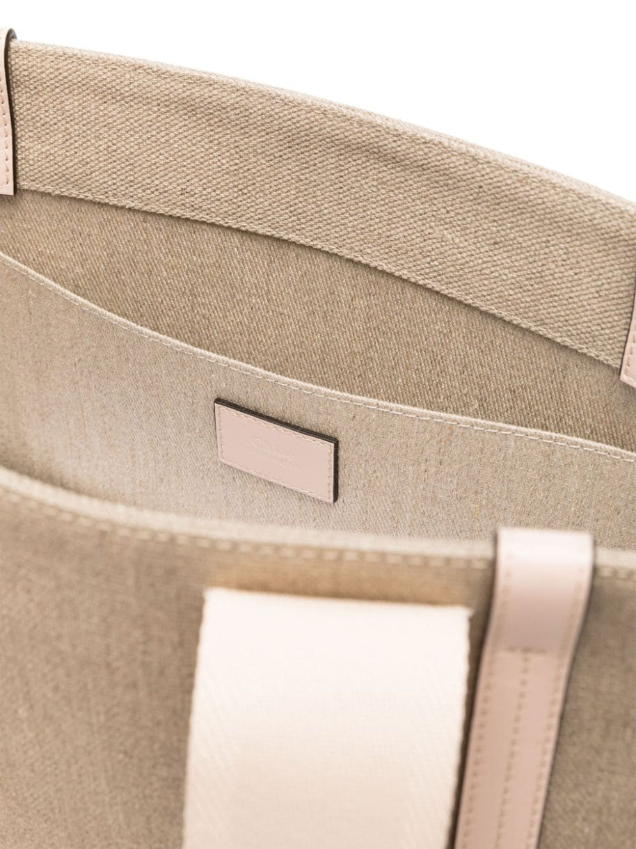 Chloé Woody Canvas Medium Tote Bag