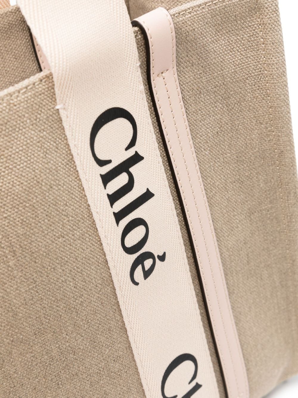 Chloé Woody Canvas Medium Tote Bag