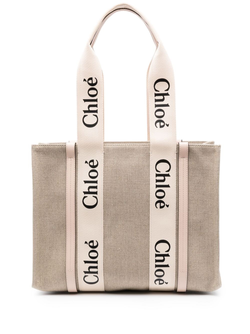 Chloé Woody Canvas Medium Tote Bag