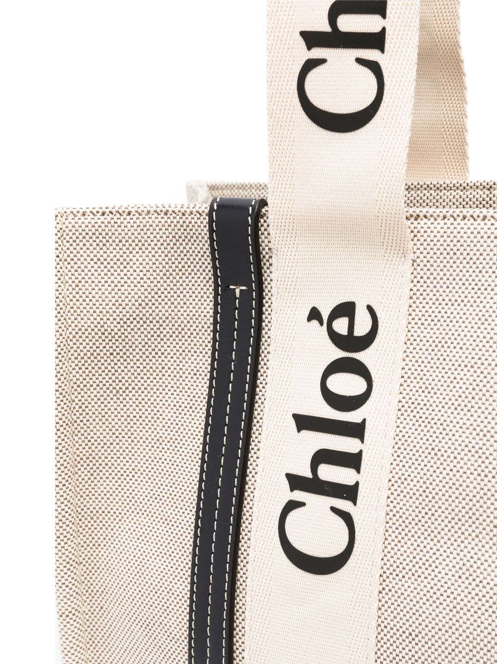 Chloé Woody Canvas Medium Tote Bag